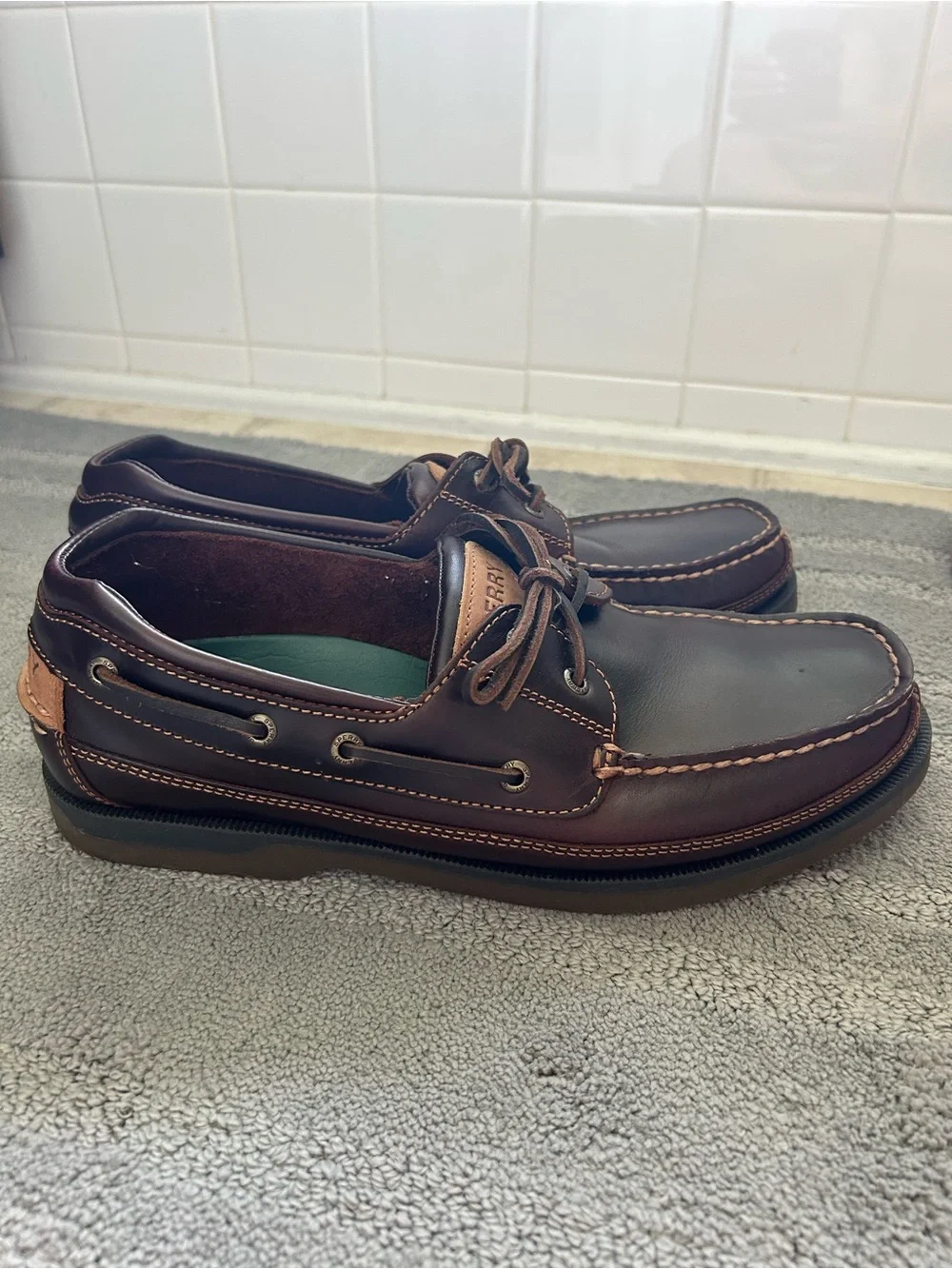 Classic Men's Sperry Brown Leather Boat Shoes